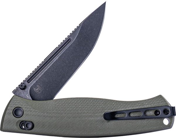 Real Steel Pathfinder FFG Folding Knife 14C28N Blade OD Green G10