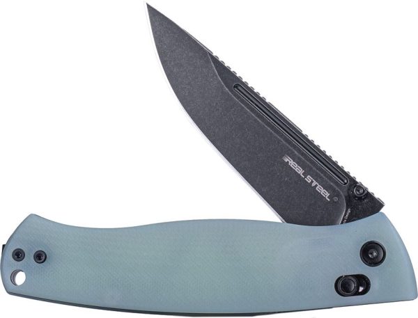 Real Steel Pathfinder Folding Knife 14C28N Jade G10 EDC
