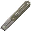 Real Steel Barlow RB-7 Framelock S35VN Folding Knife Green Micarta