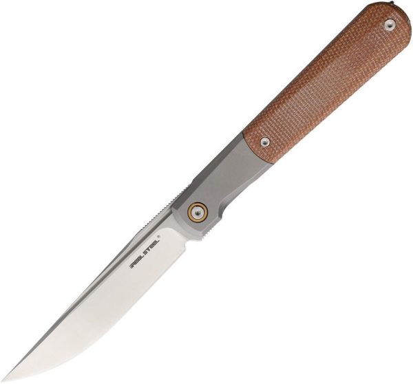 Real Steel Barlow RB-7 S35VN Folding Knife Micarta Framelock