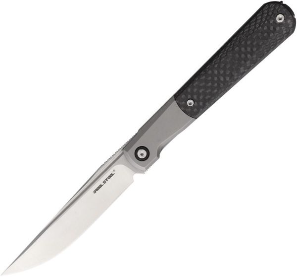 Real Steel Barlow RB-7 Framelock S35VN Carbon Fiber Folding Knife