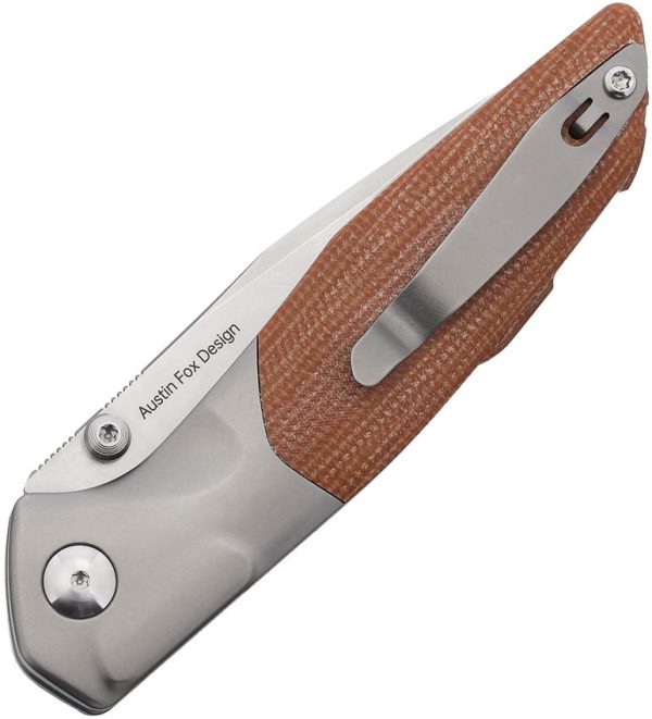 Real Steel Hoeft Button Lock Folding Knife S35VN Titanium Micarta