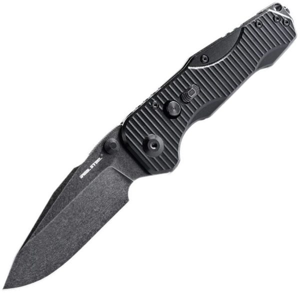 Real Steel Evolution Ironclad D2 Folding Knife Black G10