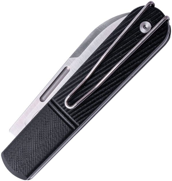 Real Steel Barlow RB5 Slip Joint Folding Knife N690 Black G10