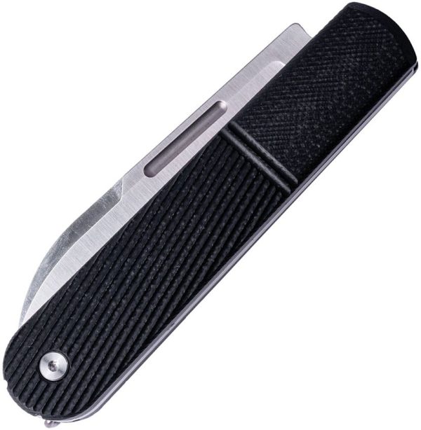 Real Steel Barlow RB5 Slip Joint Folding Knife N690 Black G10