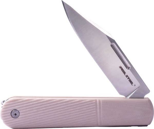 Real Steel Barlow RB5 Slip Joint Folding Knife Ivory G10 N690