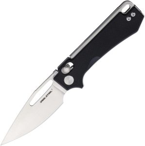 RS8051BS.jpg Real Steel Vis Crossbar Lock Folding Knife 12C27 Black G10