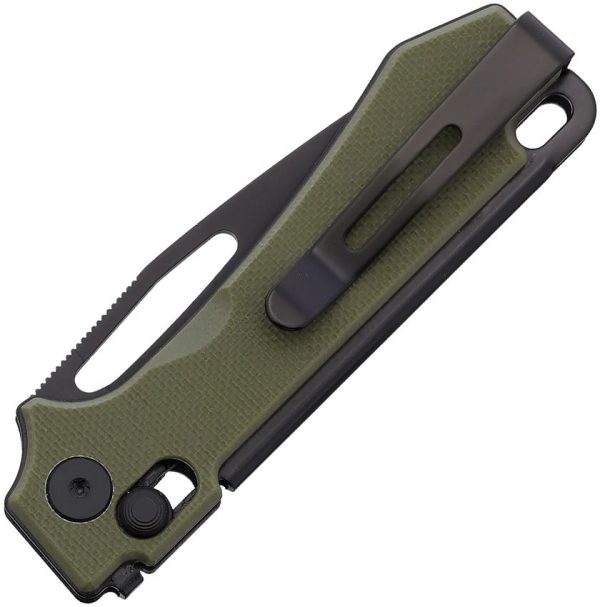 Real Steel Vis Crossbar Lock Green G10 Folding Knife 12C27