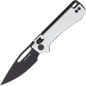 RS8051WB.jpg Real Steel Vis Crossbar Lock White G10 Folding Knife 12C27