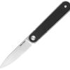 Real Steel Iris Linerlock Black Flipper Folding Knife