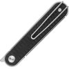 Real Steel Iris Linerlock Black Flipper Folding Knife