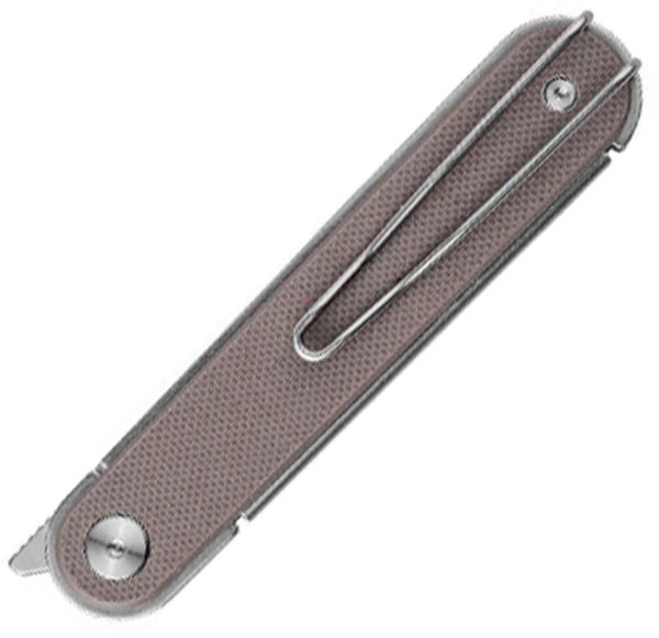 Real Steel Iris Linerlock Coyote Brown Flipper