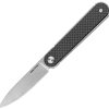 Real Steel Iris Linerlock CF Flipper Carbon Fiber