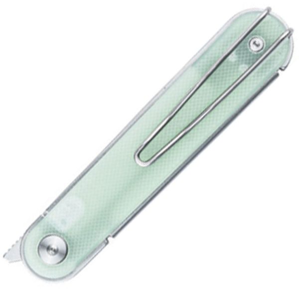 Real Steel Iris Linerlock Jade Green G10 Flipper