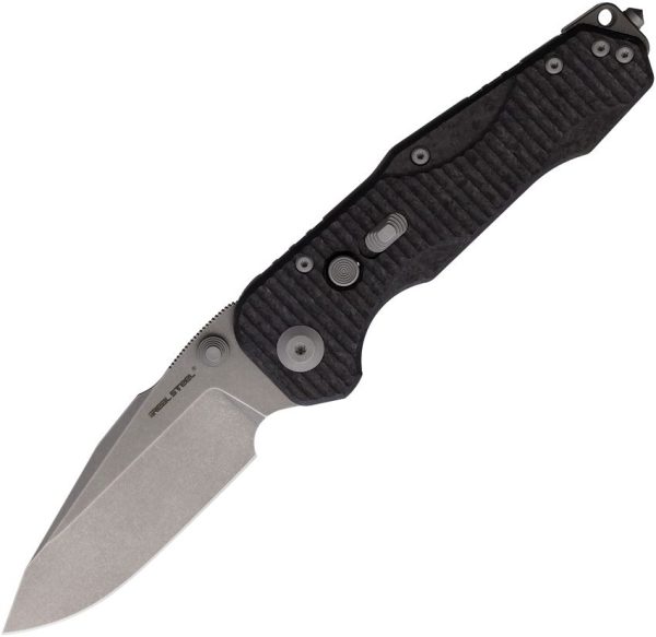 Real Steel Evolution Button Lock S35VN Folding Knife