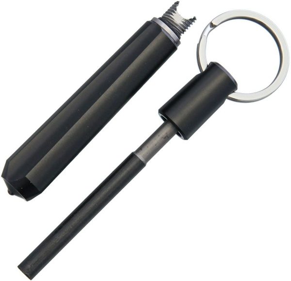 Real Steel Glass Breaker with Fire Starter - Black