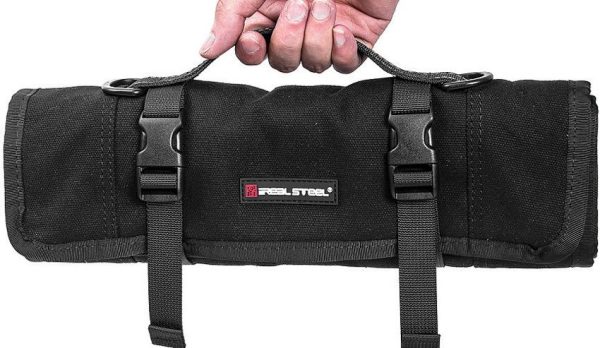 Real Steel EDC Roll Canvas Storage - 14 Knife Pockets