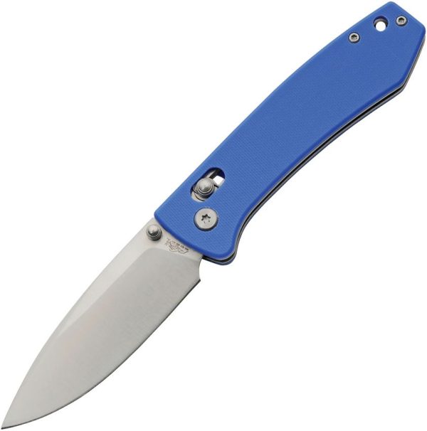 Rite Edge Rolling Lock Blue G10 Folding Knife