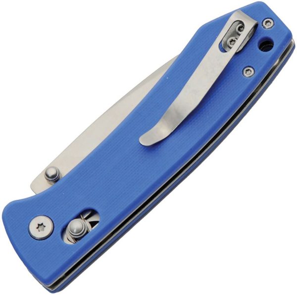 Rite Edge Rolling Lock Blue G10 Folding Knife
