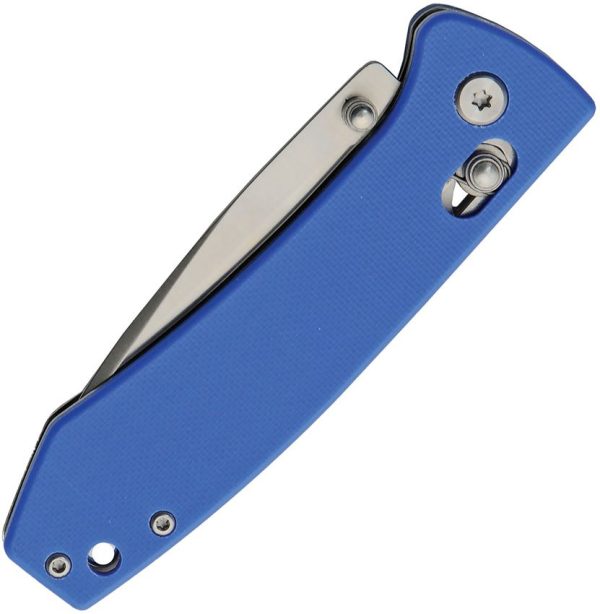 Rite Edge Rolling Lock Blue G10 Folding Knife