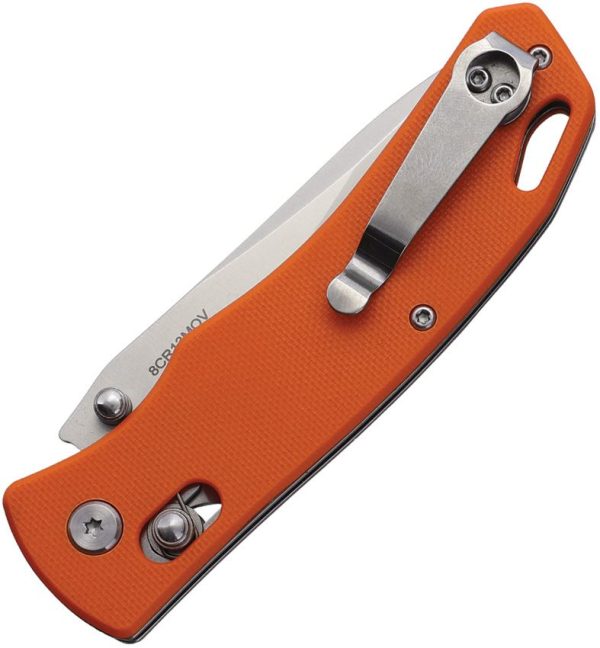 Rite Edge Rolling Lock Orange G10 Folding Knife