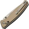 Rite Edge Rolling Lock Khaki Aluminum Folding Knife