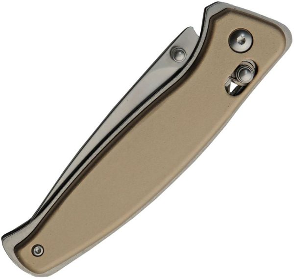 Rite Edge Rolling Lock Khaki Aluminum Folding Knife