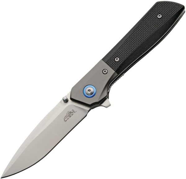 Rite Edge Riverray Linerlock Folding Knife - Black G10