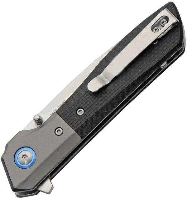 Rite Edge Riverray Linerlock Folding Knife - Black G10