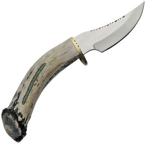 Rite Edge USA Skinner Fixed Blade - Deer Stag Turquoise