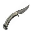 Rite Edge USA Damascus Skinner - Deer Horn Turquoise