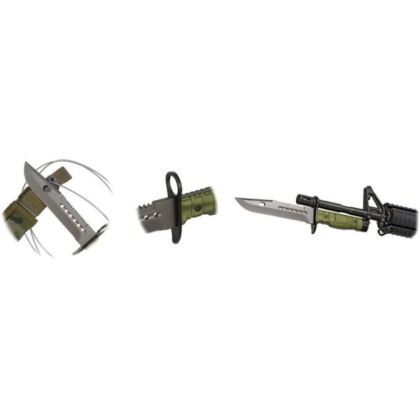 K25 Tactical Fixed Blade Knife 7" Titanium Coated Stainless
