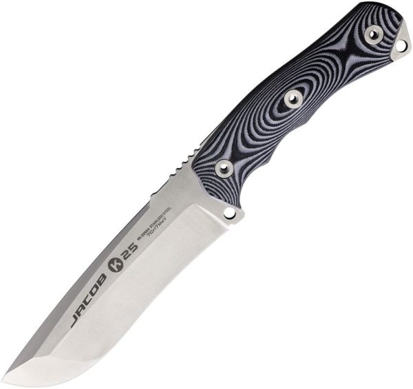 K25 Jacob Tactical Fixed Blade 5.75" 7Cr17MoV Steel G10