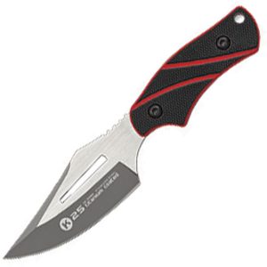 K25 Neck Knife - Clip Point Gray Titanium