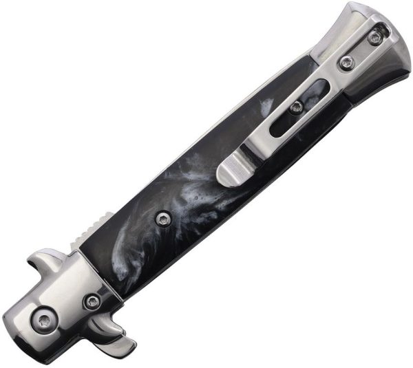 Ruko Shark Linerlock Assisted Opening - Black Swirl