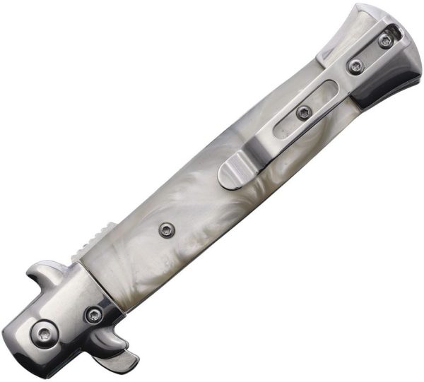 Ruko Shark Linerlock Assisted Opening - White Swirl