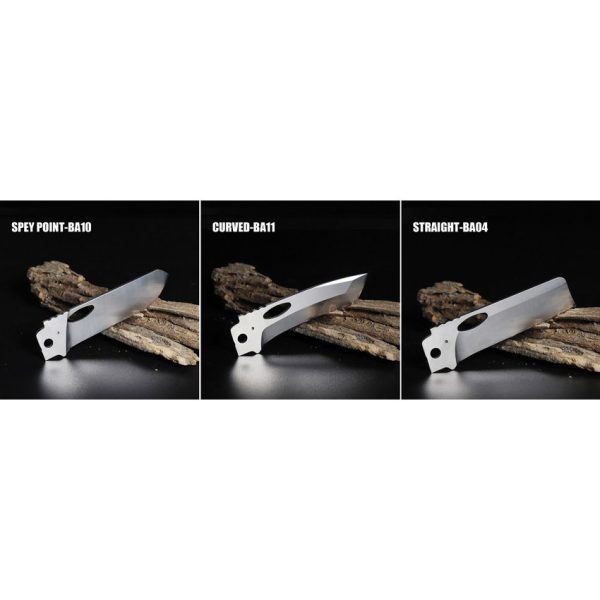 ROXON Replaceable Blade Set Drop Point Cleaver Curved