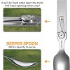 ROXON 2-in-1 Camping Utensil Set - Spoon Fork Magnetic