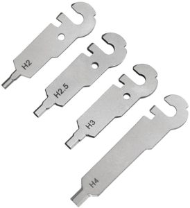 ROXON Flex Tools FT06 Hex Wrench Set - H2 to H4