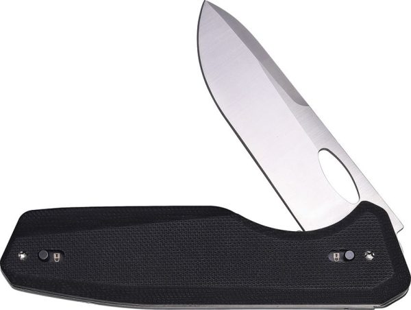 Roxon 7 Folding Knife - Black G10 Stonewash Blade