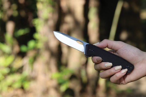 Roxon 7 Folding Knife - Black G10 Stonewash Blade