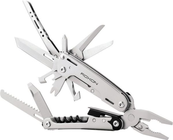 RXS801S.jpg ROXON Storm 16-in-1 Multi Tool Pliers Stainless Steel EDC
