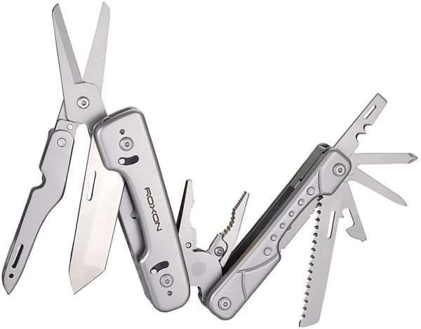 ROXON Phantom 14-in-1 Multi Tool Silver Aluminum Folding EDC