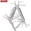 ROXON Phantom 14-in-1 Multi Tool Silver Aluminum Folding EDC
