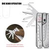 ROXON Phantom 14-in-1 Multi Tool Silver Aluminum Folding EDC