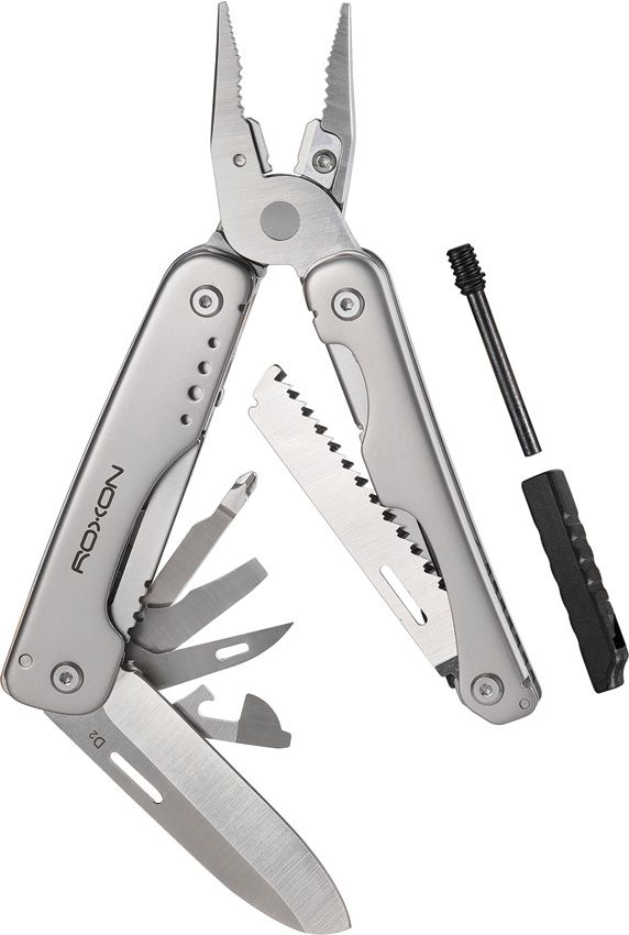 ROXON Flash Elite 14-in-1 Multi Tool D2 Steel Stainless Black