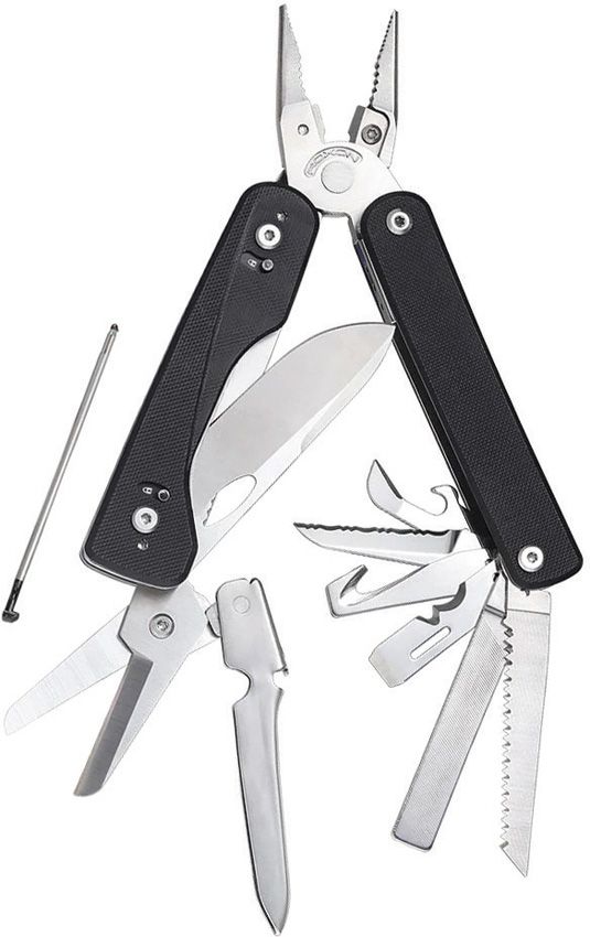 ROXON Flex Titan Multi Tool 14-in-1 Black G10 Folding EDC