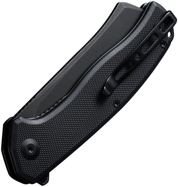 SENCUT Traxler Linerlock - Black G10 Sheepsfoot