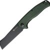 SENCUT Traxler Linerlock - Green Micarta Sheepsfoot