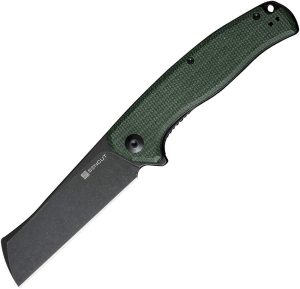 SENCUT Traxler Linerlock - Green Micarta Sheepsfoot